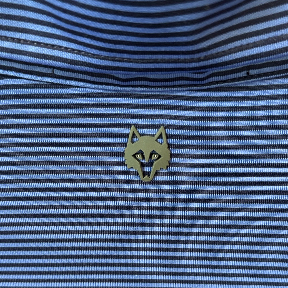 Greyson Navy Striped Polo Shirt - Picture 5 of 9
